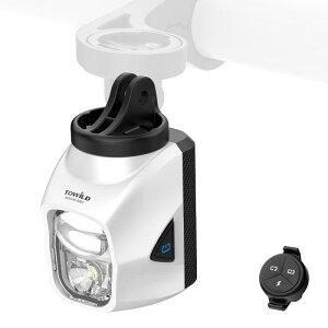 TOWILD DL1700 自転車 ライト 吊り下げ式 1700ルーメン 4000大容量 高輝度 ハイビーム/ロービーム切替 USB-C充電式 自動点灯消灯 IPX6防水 6モード調光 ロードバイク/通勤/防災用 サイクルコンピュ