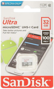 Ultra 32GB 100MB/s UHS-I Class 10 MicroSDHC Card SDSQUNR-032G-GN3MN