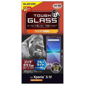 Xperia 5 IV [ SO-54C | SOG09 ] �K���X�t�B���� �S�����K���X 0.21mm �u���[���C�g�J�b�g 10H �w��h�~ �G�A�[���X �N���A PM-X224FLGOBL