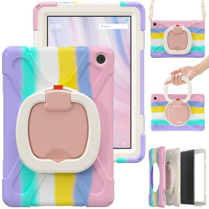 �y�z Fire HD 10 �C���`�^�u���b�g�p�̕ی�P�[�X �O�d�\�� �h�� �h�o �h�U �J�o�[ 360�x��]�\ �l�b�N�X�g���b�v�t (�J���t���s���N)