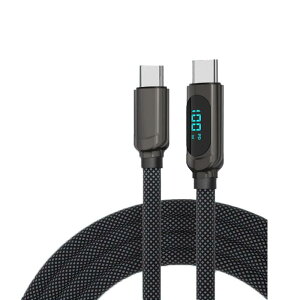 USB Type C �P�[�u�� 66W/3A PD�Ή� Type-C to Type-C �}���[�d LED�o�̓X�N���[���\�� �i�C�����҂� �^�C�vc �[�d�P�[�u�� i-Phone 16/15/15 Pro/15 Plus/15 Pro Max/MacBo