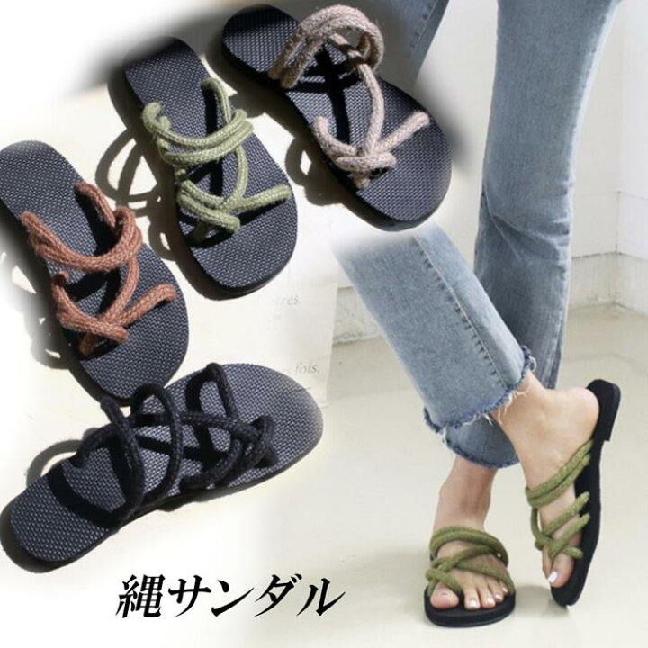 楽天市場 フラットサンダル レディース トングサンダル ビーチサンダル フラット ぺたんこ サンダル おしゃれ 黒 ブラック ブラウン ベージュ グリーン Rilla By Uni