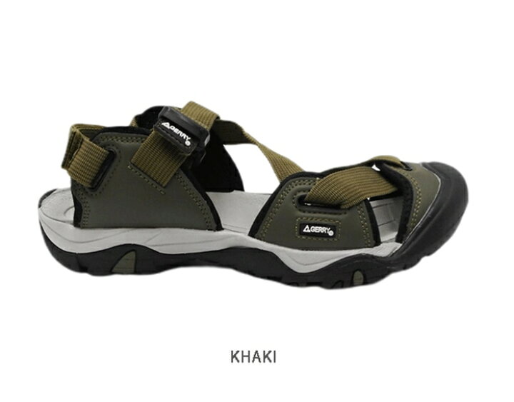 楽天市場 スポーツサンダル メンズ アウトドアサンダル つま先あり ローヒール フラット サンダル ストラップ 黒 ブラック ベージュ カーキ Rilla By Uni