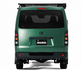 6型以降(2020年5月以降)200系ハイエース 2/4WD DAMDダムドクラシックテールランプ左右SET(マットブラック仕上)※ リフレクター付属 (純正リアバンパーに装着)後払い不可商品