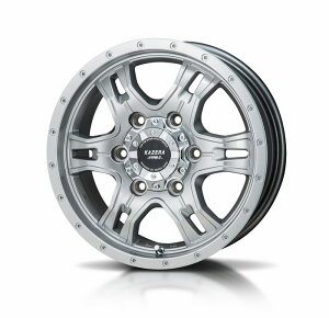 200系ハイエース2/4WD全車KAZERAカゼラハイパーIII(ハイパーグレー)アルミホイール1本/15インチ6.0J-6穴-INSET33/PCD139.7/ハブ径106/ハブ高48※後払不可