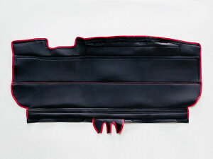 S500P/S510Pハイゼットジャンボ後期専用(2021年12月〜)ジーベースG'BASEシートバック スペースカバー(ブラック×レッド)【代引き後払い不可】