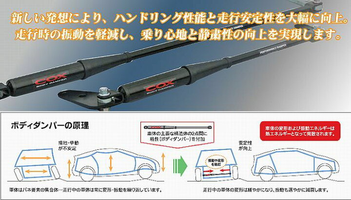 楽天市場】トヨタ 86[型式指定ZN6 ]COXコックスボディダンパー1台分 