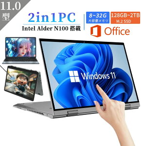 2in1PC �^�u���b�gpc �m�[�g�p�\�R�� office�t�� �^�b�`�p�l�� ���^ �����^�� 11.0�C���` �t��HD intel�����\N100