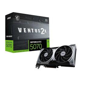 MSI GeForce RTX 5070 12G VENTUS 2X OC �O���t�B�b�N�X�{�[�h VD9071