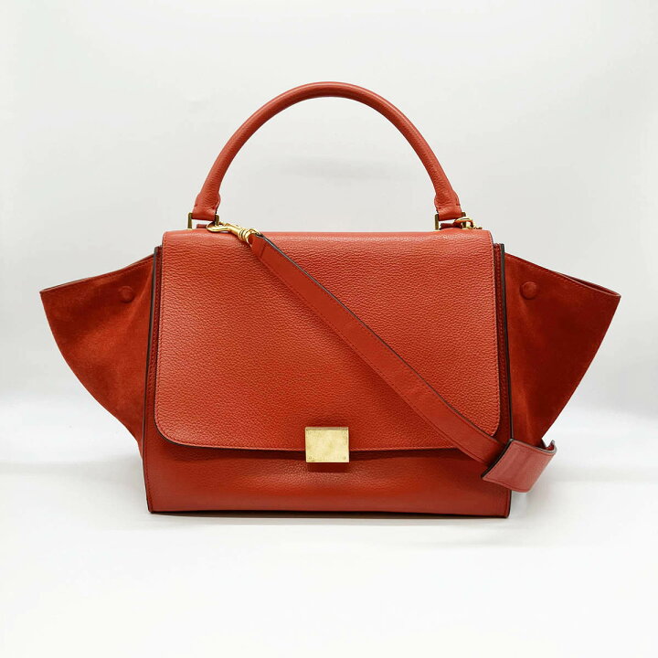 楽天市場】超美品 CELINE セリーヌ トラペーズ ショルダーバッグ 
