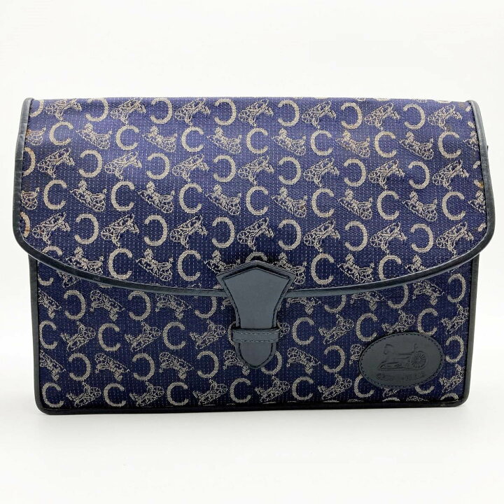 楽天市場】美品 CELINE セリーヌ Cサルキー クラッチバッグ セカンド  