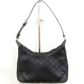 美品『USED』 LOUIS VUITTON ルイ・ヴィトン リトルブローニュ M92142 ハンドバッグ モノグラムサテン ブラック レディース【中古】