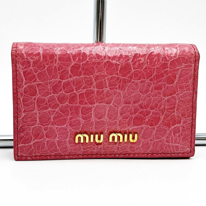 楽天市場】超美品 Miu Miu ミュウ ミュウ コインケース 財布 小銭入れ  