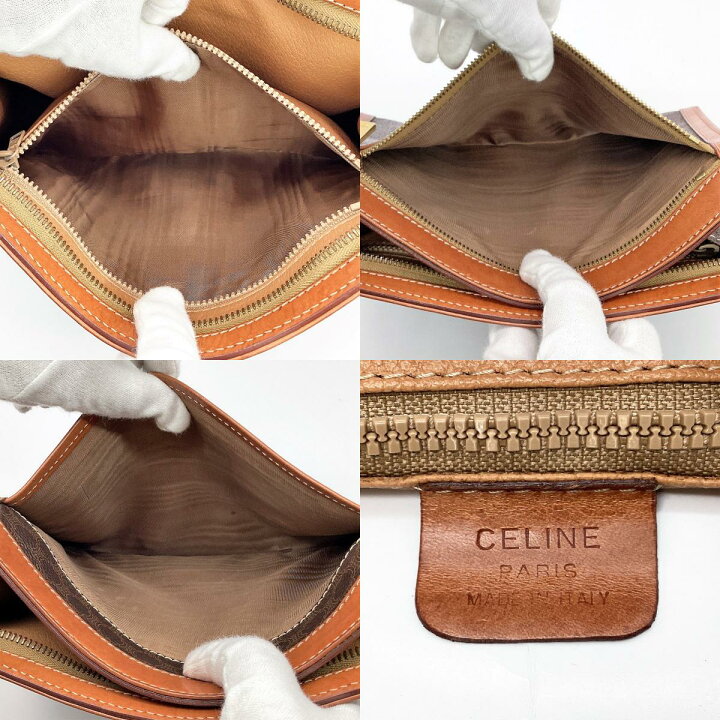 楽天市場】美品 CELINE セリーヌ マカダム柄 クラッチバッグ セカンド 