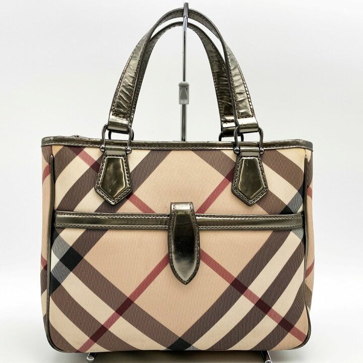 楽天市場】美品 BURBERRY バーバリー トートバッグ ハンドバッグ 