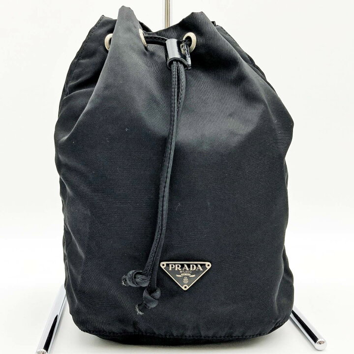 楽天市場】美品 PRADA プラダ ポーチ 巾着 小物入れ 巾着ポーチ 
