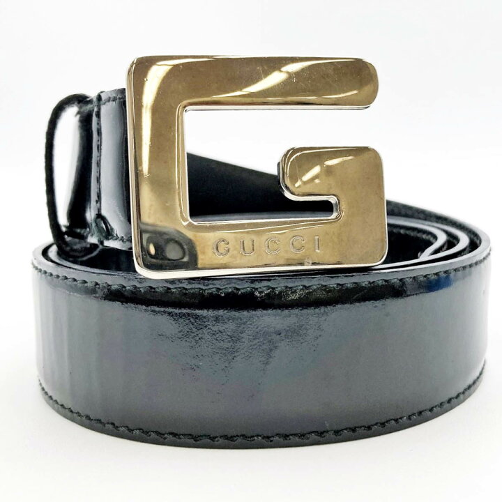 楽天市場】GUCCI グッチ ベルト レディースベルト Gモチーフ ブラック  
