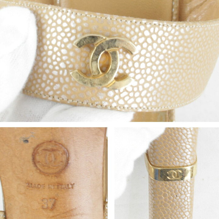 楽天市場】『USED』 CHANEL シャネル ココマーク サンダル レザー  