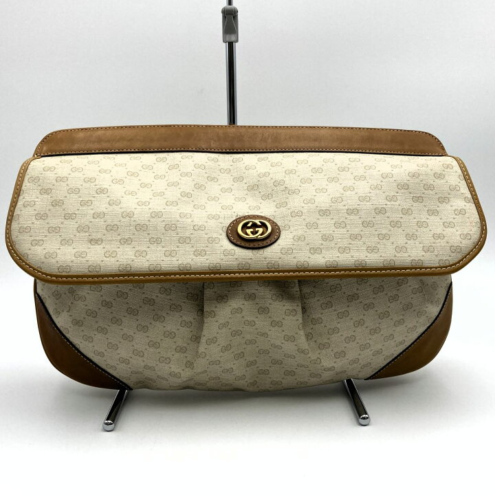 楽天市場】GUCCI グッチ オールドグッチ マイクロGG クラッチバッグ  