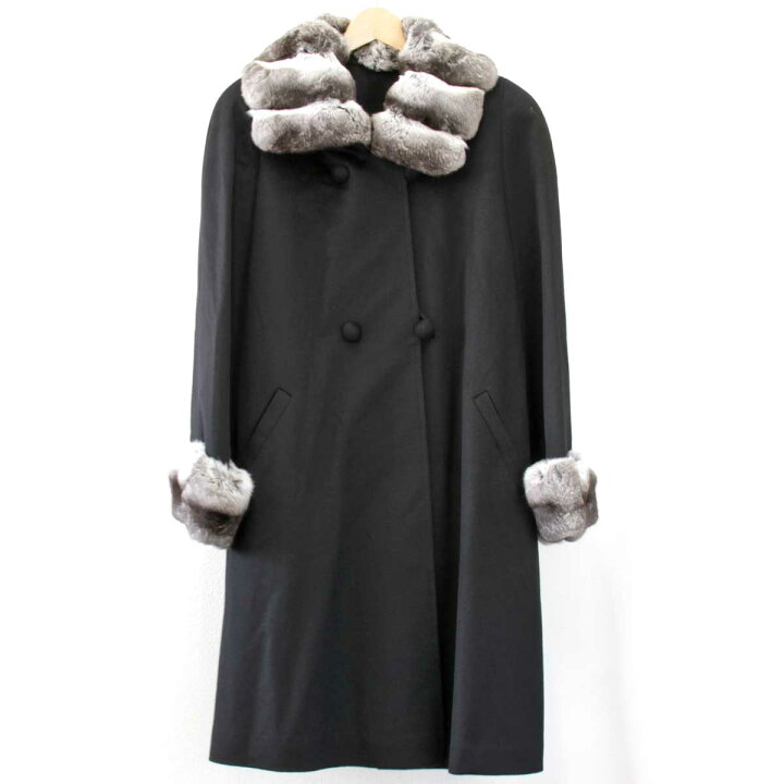 楽天市場】美品『USED』 EMBA エンバ ファー付き カシミヤコート 