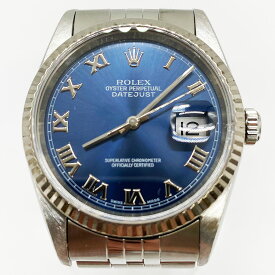 ROLEX ロレックス デイトジャスト 腕時計 時計 メンズ ファッション シルバー ブルー ネイビー 16234 USED 【中古】