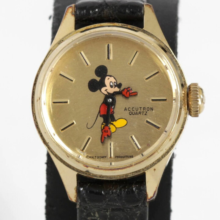 楽天市場】『USED』 BULOVA ACCUTRON ミッキー 腕時計 腕時計 クォーツ  