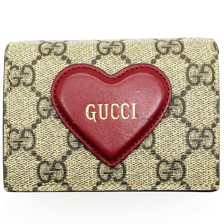 楽天市場】美品 GUCCI グッチ ハート 二つ折り財布 財布 ミニ財布 