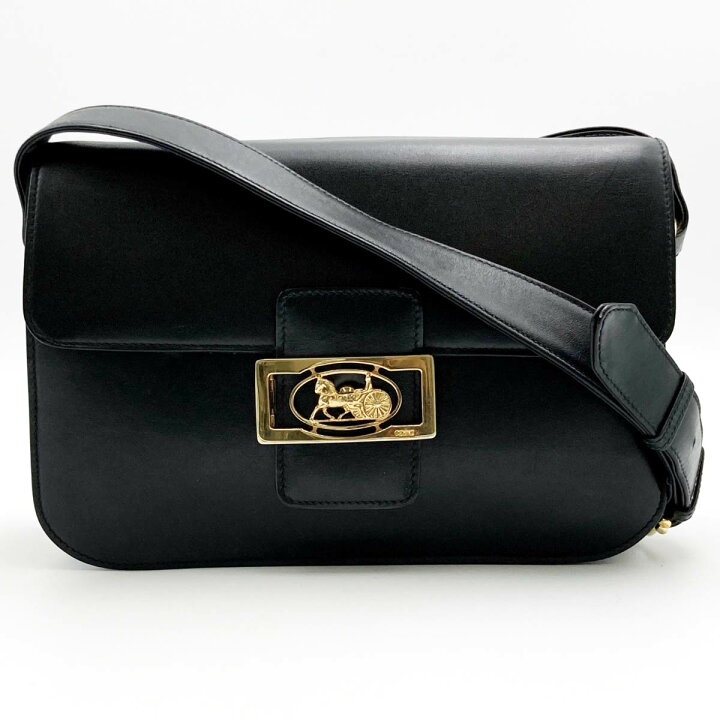 楽天市場】中美品 CELINE セリーヌ ショルダーバッグ サルキー 馬車  