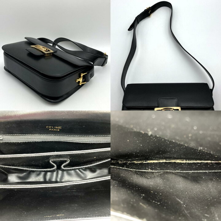 楽天市場】中美品 CELINE セリーヌ ショルダーバッグ サルキー 馬車 