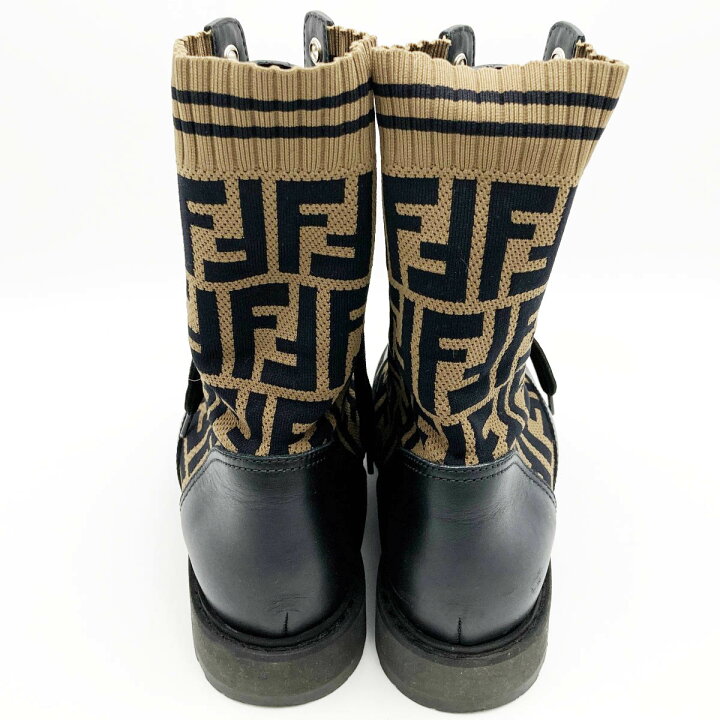 楽天市場】FENDI フェンディ ズッカ ブーツ ショートブーツ 