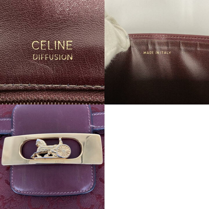 楽天市場】CELINE セリーヌ 馬車金具 Cサルキー ショルダーバッグ 斜め 