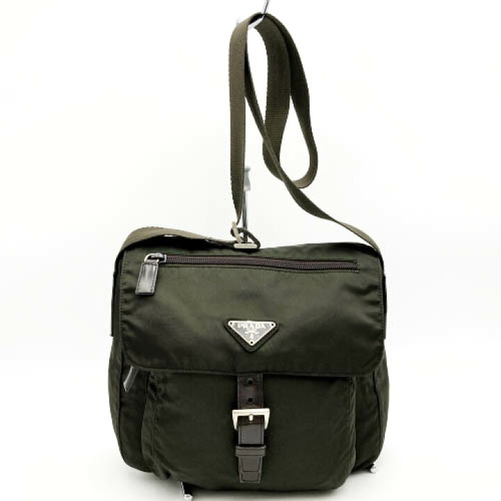 楽天市場】PRADA【プラダ】 B8994 ショルダーバッグ ナイロン カーキ 