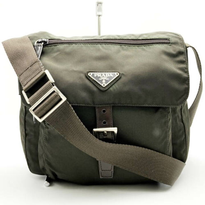 楽天市場】PRADA【プラダ】 B8994 ショルダーバッグ ナイロン カーキ 