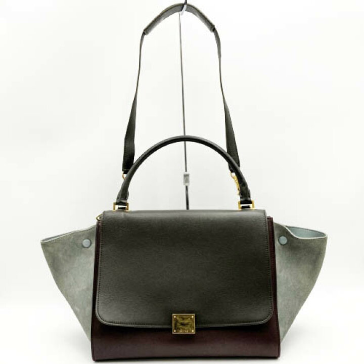 楽天市場】CELINE セリーヌ トラペーズ 2Way ハンドバッグ ショルダー 