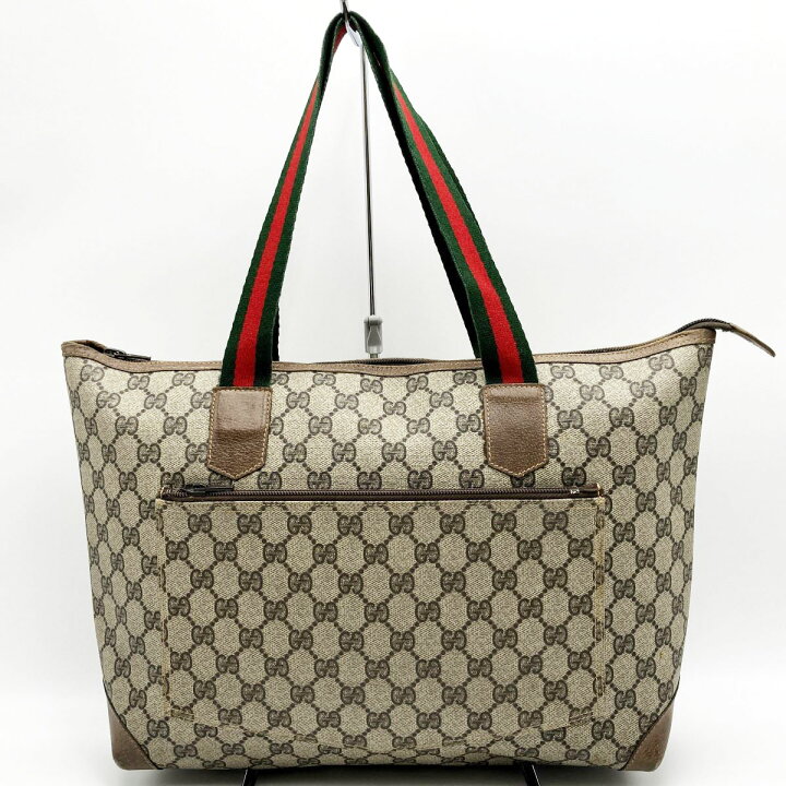 楽天市場】GUCCI グッチ オールドグッチ GG柄 トートバッグ 肩掛け 