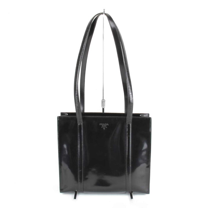 楽天市場】『USED』 PRADA プラダ トートバッグ エナメル ブラック 