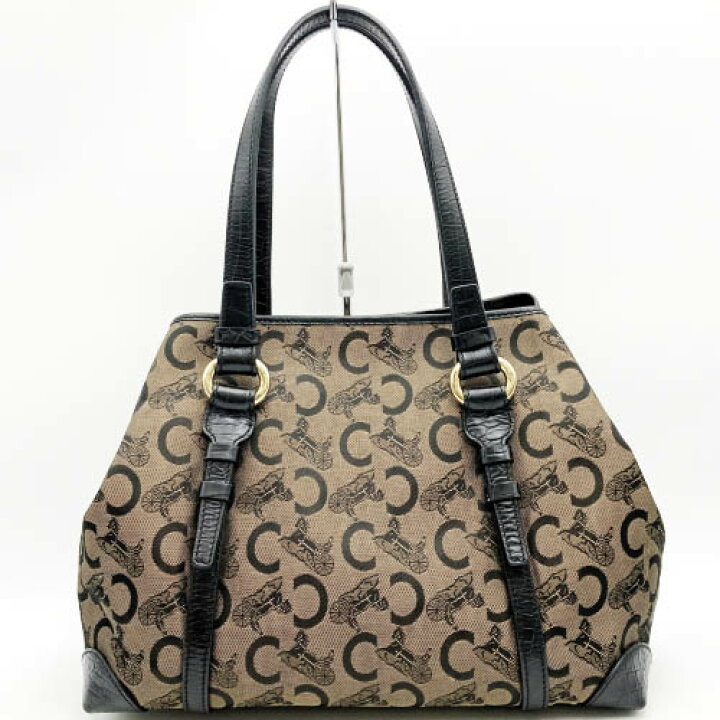 楽天市場】美品 CELINE セリーヌ Cサルキー トートバッグ ショルダー  