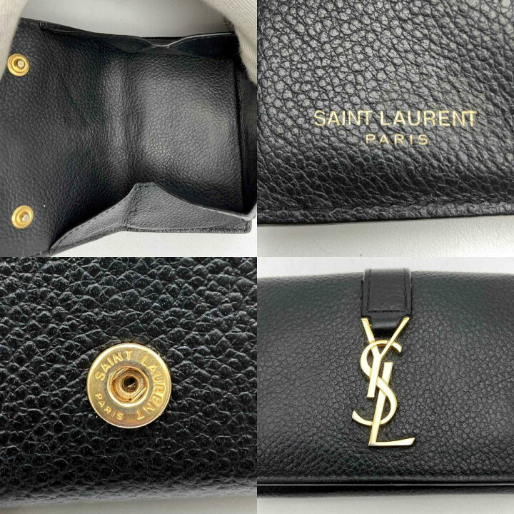 楽天市場】YVES SAINT LAURENT イヴ・サンローラン 三つ折り財布 財布 