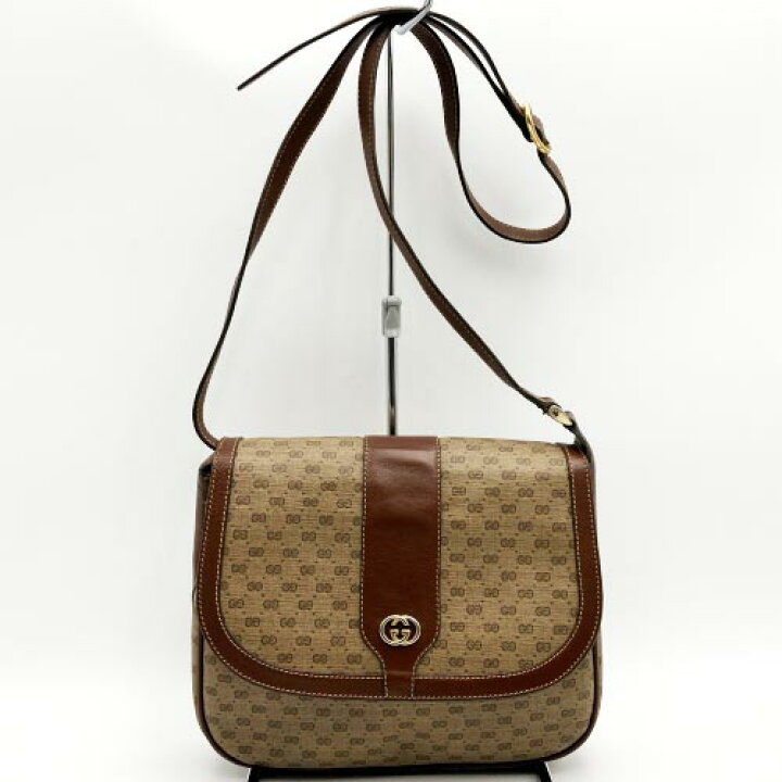 楽天市場】GUCCI グッチ ショルダーバッグ ポシェット マイクロGG 