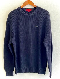 『USED』 Supreme シュプリーム Melange Rib Knit Sweater メランジ リブ ニット セーター コットン ブラック メンズ【中古】