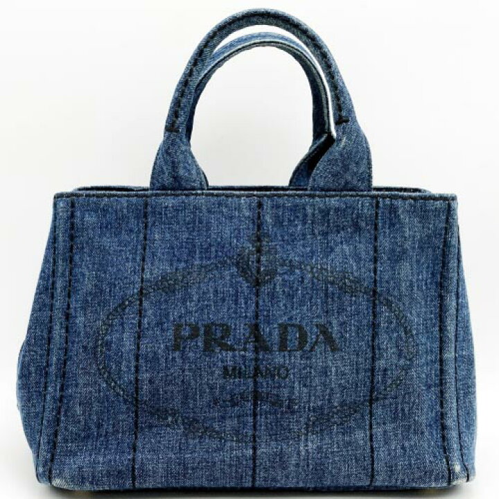 楽天市場】PRADA プラダ ハンドバッグ トートバッグ カナパ ロゴ 