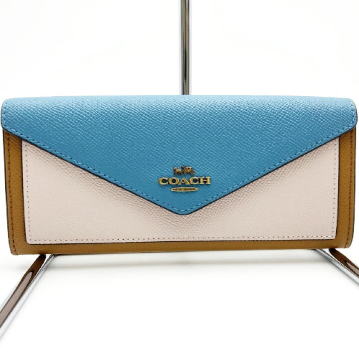 楽天市場】超美品 COACH コーチ 長財布 財布 ウォレット バイカラー 