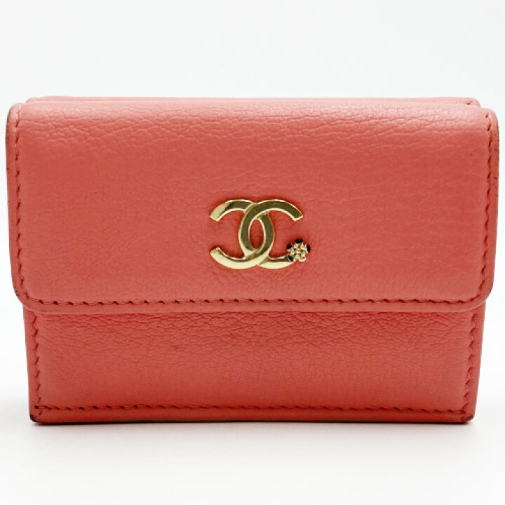 楽天市場】【CHANEL】 シャネル 三つ折り財布 ココマーク ミニ財布  
