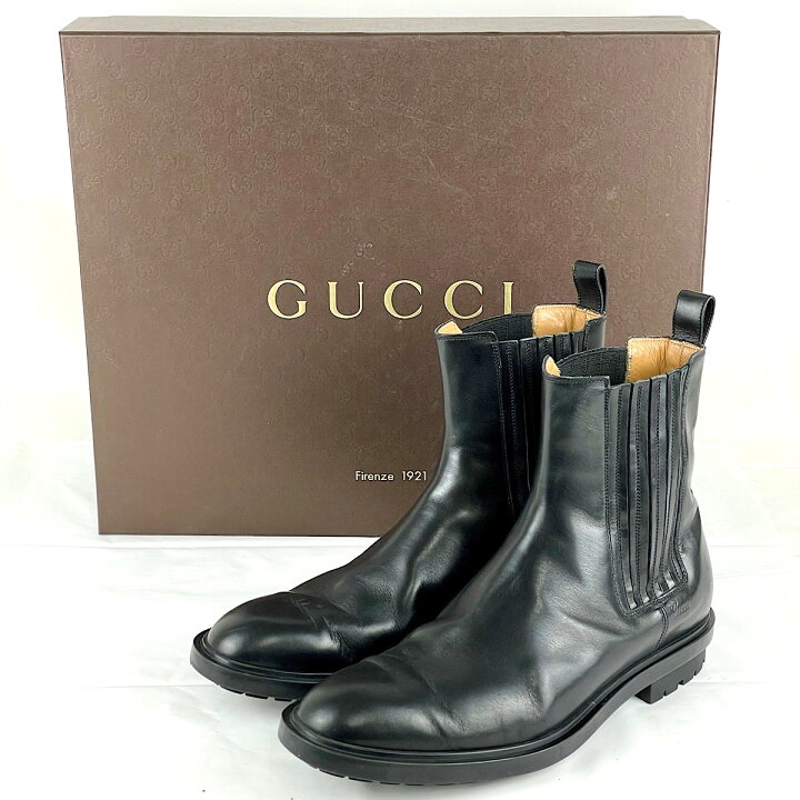 楽天市場】『USED』 GUCCI グッチ サイドゴアブーツ チェルシーブーツ 