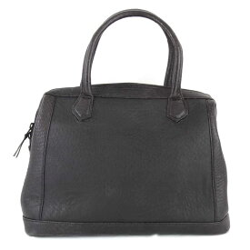 『USED』 ハンドバッグ オーストリッチ ブラック レディース【中古】