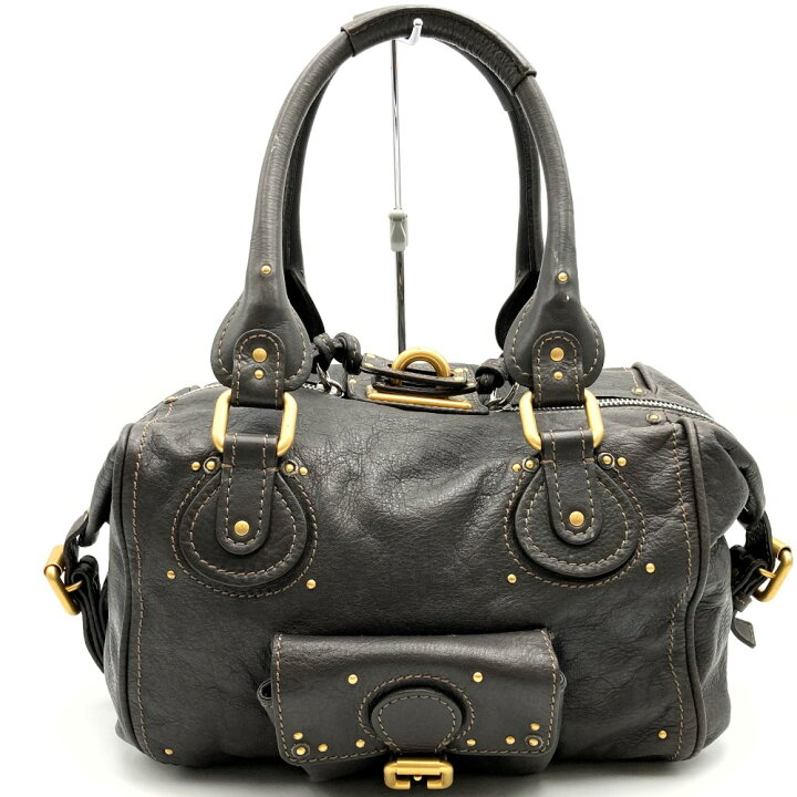 中古】 美品 クロエ Chloe パディントン ショルダーバッグ ハンド  