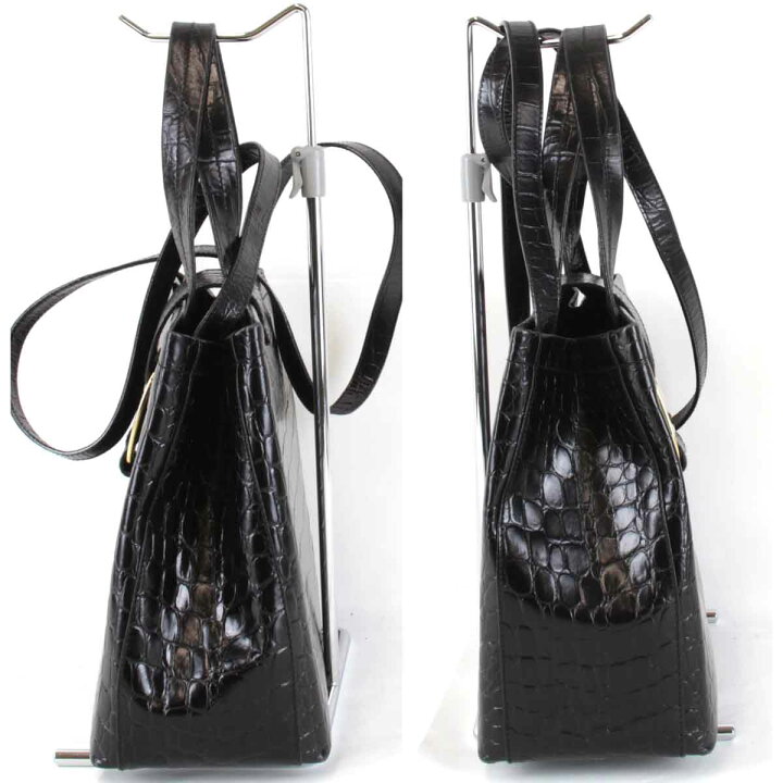 楽天市場】良品『USED』 Salvatore Ferragamo フェラガモ クロコ型押し  