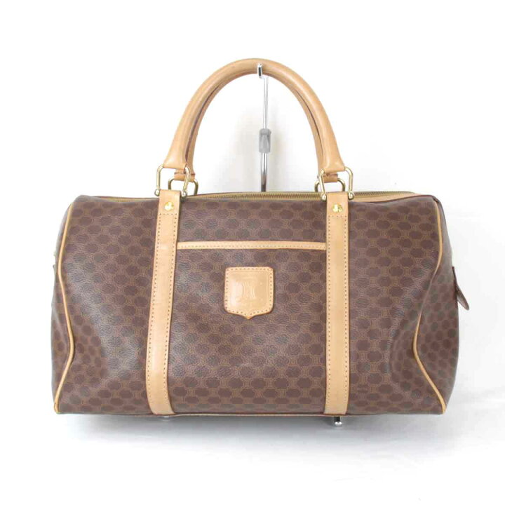 楽天市場】『USED』 CELINE セリーヌ マカダム柄 ミニボストンバッグ  