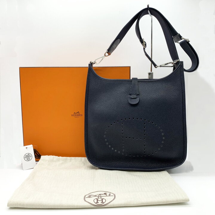 楽天市場】HERMES エルメス エヴリン3 エブリン3 PM ブルーニュイ 