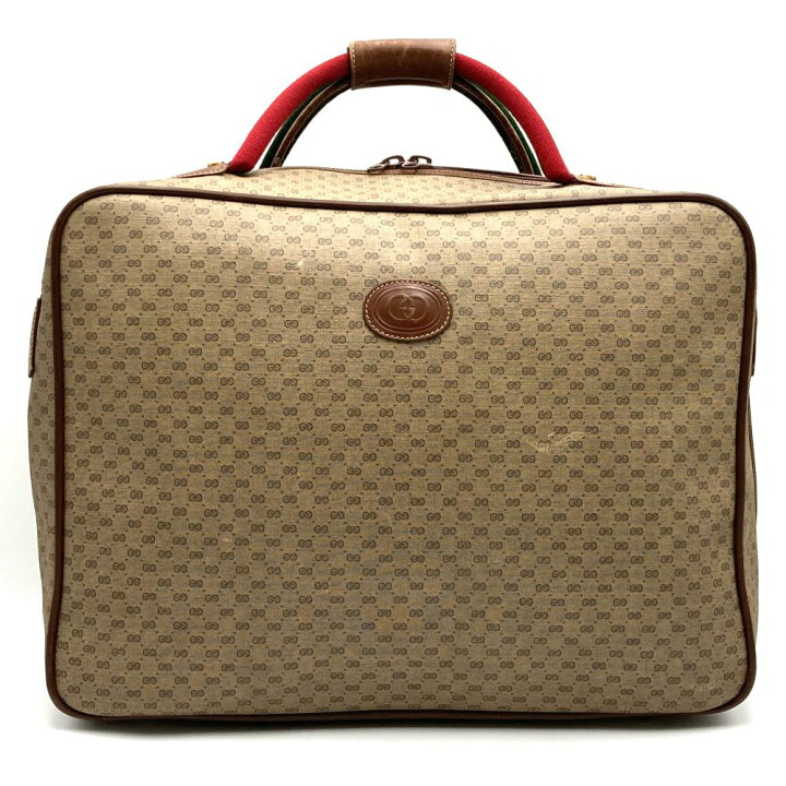 楽天市場】GUCCI グッチ マイクロGG 旅行鞄 ボストンバッグ シェリー 